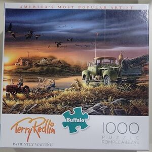 Buffalo Terry Redlin 1000 Piece Puzzle - Scenic Landscape